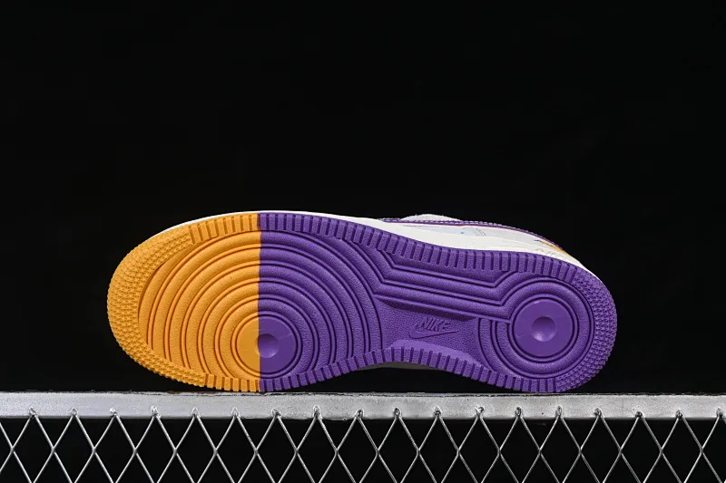 All categories Nk Air Force 1 Air Force series Nk Air Force 1 Low Air Force low top Nike Air Force 1'07 Low NBA joint Purple Lakers Air Force 1 low top casual sneakers SS1979-004